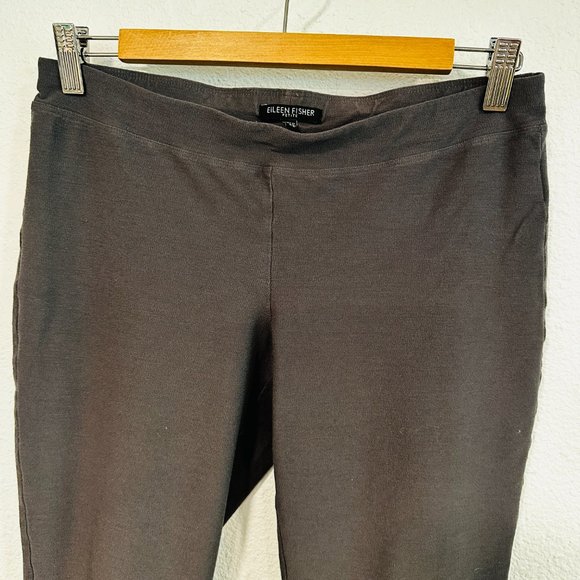 Eileen Fisher Pull On Crop Stretch Pants Gray W28"xL22.5" Womens Petite Small PS - Picture 5 of 7